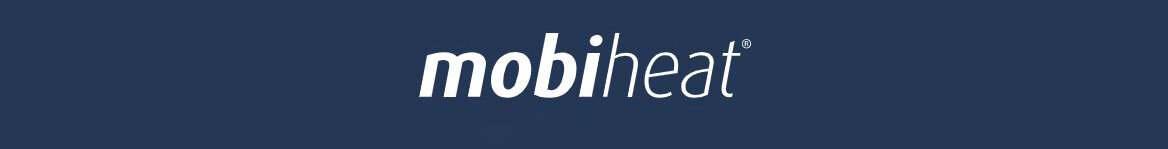 Blaues mobiheat Logo schmal